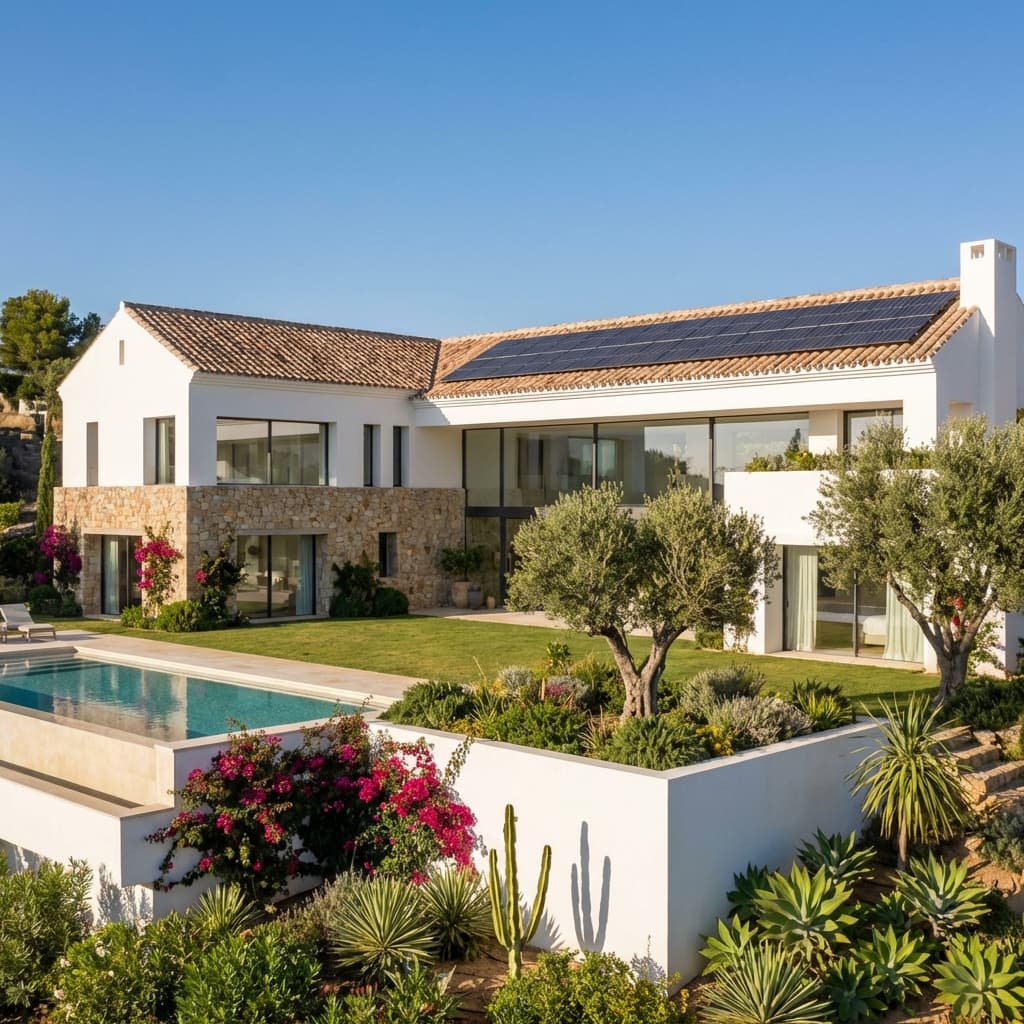 Solar Powered Spanish Villa